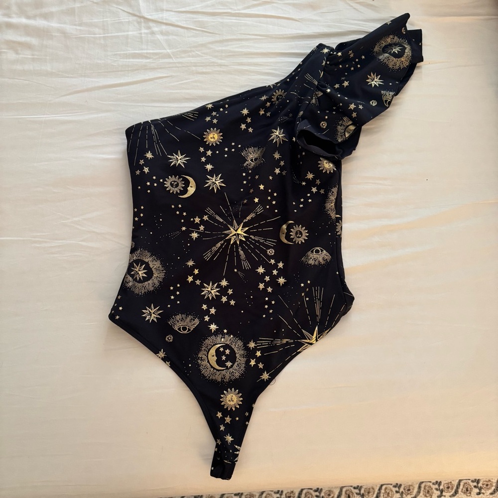 Carbon38 Cosmic One Shoulder Bodysuit